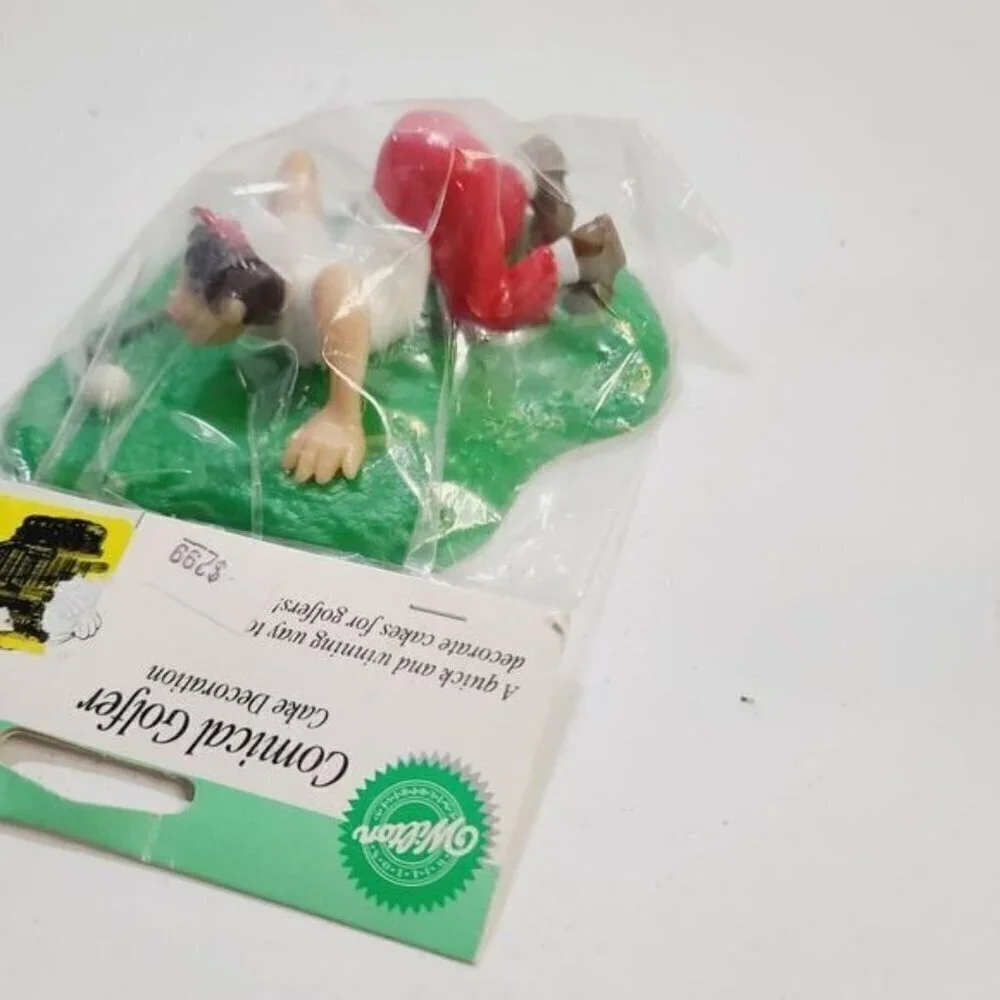 Vintage 1998 Wilton Comical Golfer Cake Topper Golf Lover Birthday